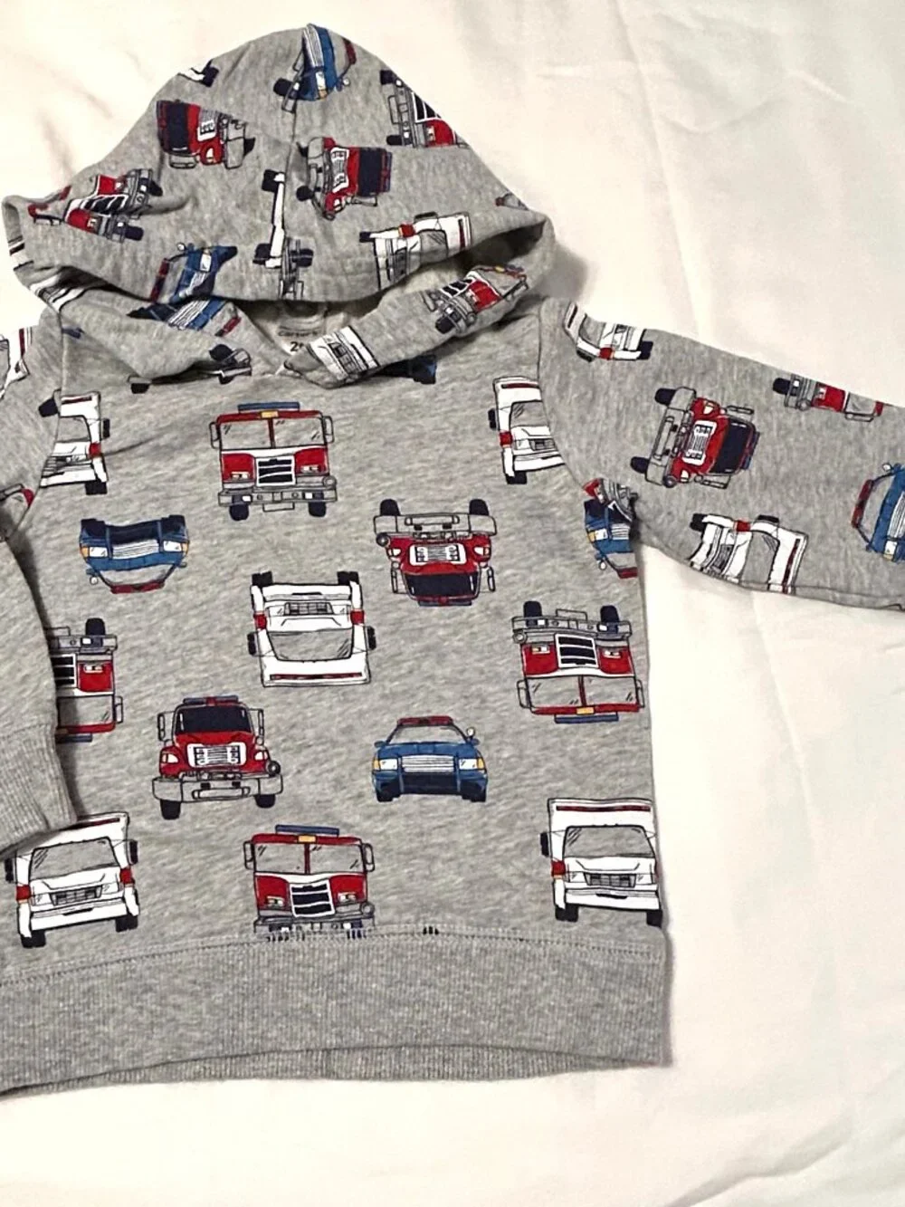 2T Carter's Toddler Emergency Vehicle Hoodie Firetruck Police Car Ambulance NEW!